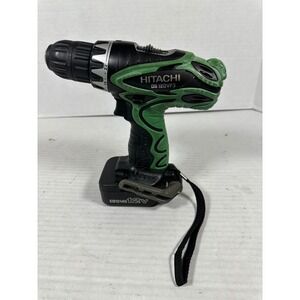 Hitachi DS‎ 12DVF3 12V Cordless Driver Drill Green Black with Battery NO CHARGER